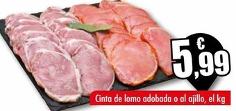 Unide Supermercados Cinta de lomo adobada o al ajillo oferta