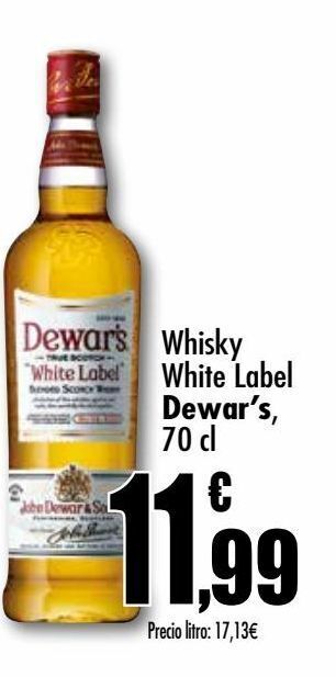 Unide Supermercados Whisky white label dewar's oferta