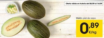 Eroski Melón piel de sapo al peso oferta