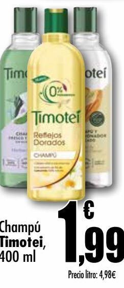 Unide Supermercados Champú timotei oferta