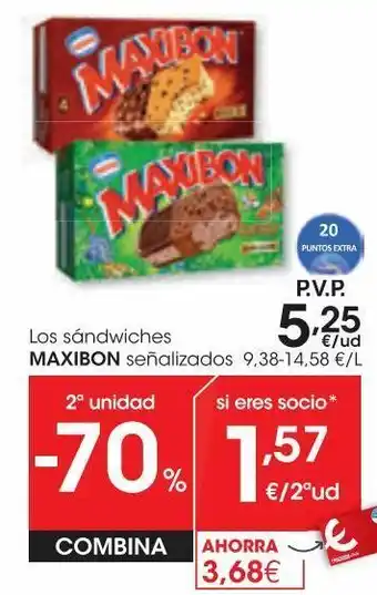 Eroski Nestlé maxibon cookies 4 uds 360 g oferta
