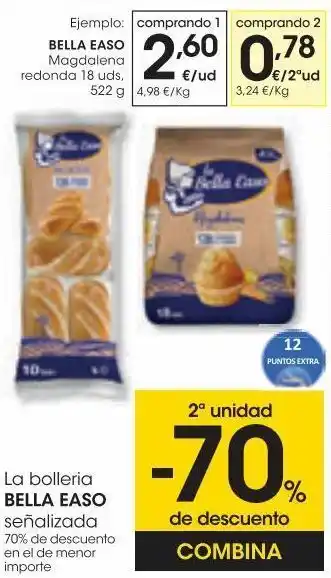 Eroski Bella easo magdalena redonda 18 u 522 g oferta