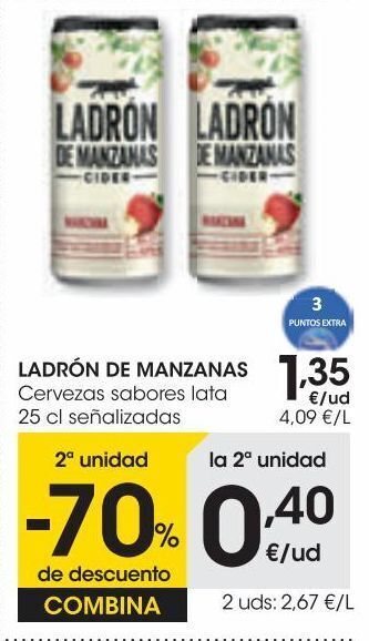 Eroski Ladrón de manzanas cider 33 cl oferta
