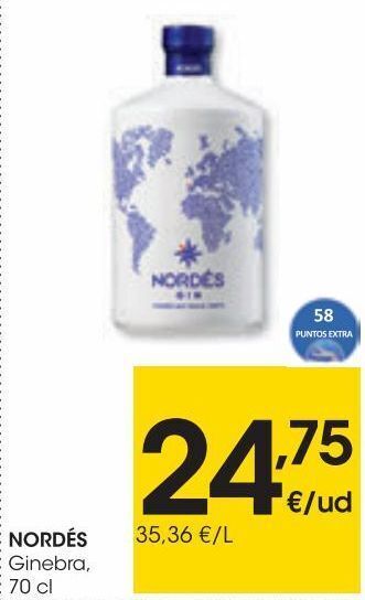 Eroski Nordés ginebra 70 cl oferta