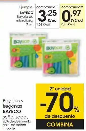 Eroski Bayeco bayeta de microfibra 3 uds oferta
