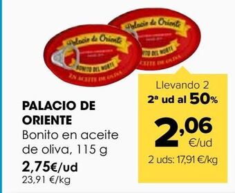 Autoservicios Familia Bonito en aceite de oliva palacio de oriente oferta