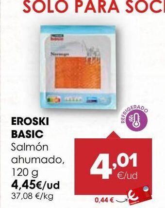 Autoservicios Familia Salmón ahumado eroski oferta