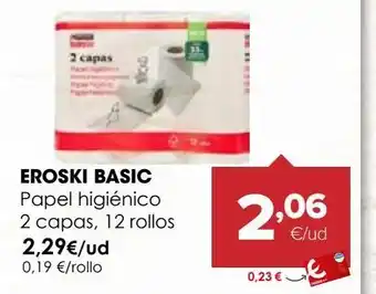 Autoservicios Familia Papel higiénico eroski oferta
