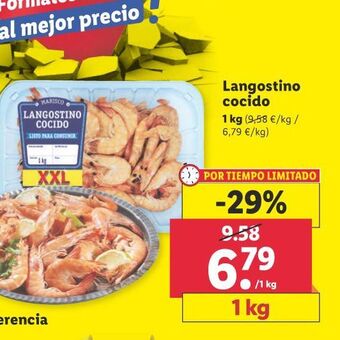 Lidl Langostino cocido oferta