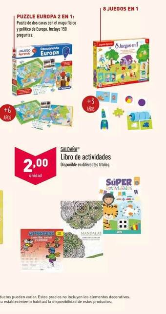 ALDI Saldaña Libro De Actividades oferta