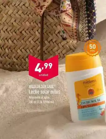 ALDI Mildeen Sun Care Leche Solar Niños 200ml oferta