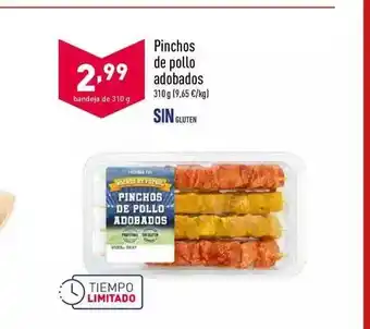 ALDI Pinchos De Pollo Adobados 310g oferta