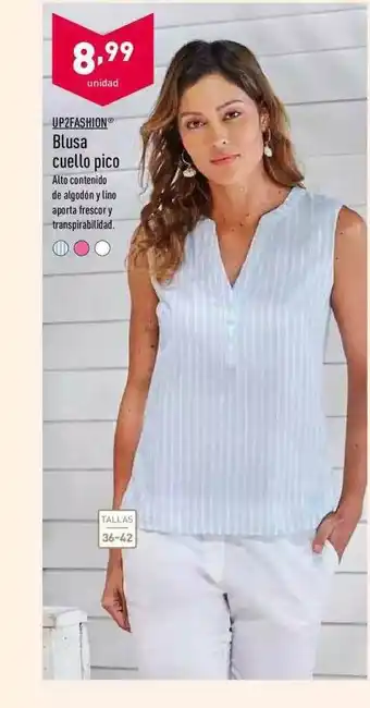 ALDI Up2Fashion Blusa Cuello Pico oferta