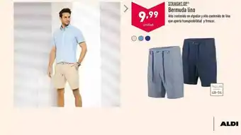 ALDI Straight Up Bermuda Lino oferta