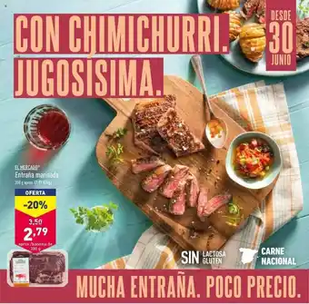 ALDI El Mercado Entraña Marinada 350g oferta