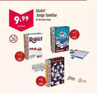 ALDI Goliath Juego Familiar oferta