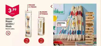 ALDI Mundo Diver Bloques Apilables / Mikado oferta