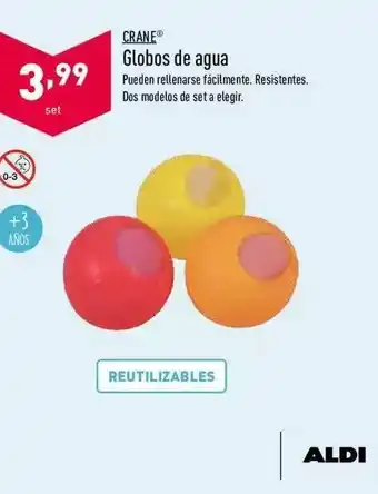 ALDI Crane Globos De Agua oferta