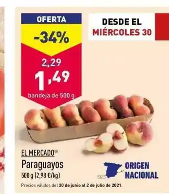 ALDI El Mercado Paraguayos 500g oferta