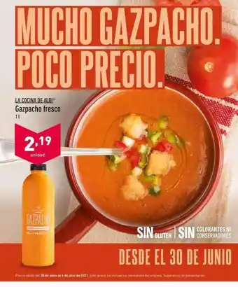 ALDI La Cocina De Aldi Gazpacho Fresco 1L oferta