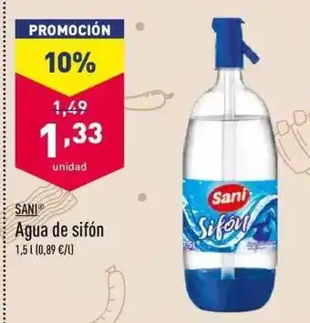 ALDI Sani Agua De Sifón 1,5L oferta