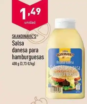 ALDI Skandinavic's Salsa Danesa Para Hamburguesas 400g oferta