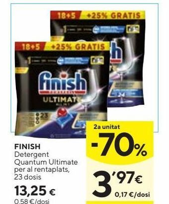 Caprabo Detergente finish oferta