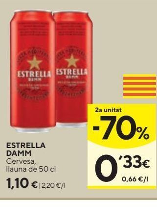 Caprabo Cerveza estrella damm oferta