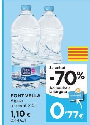 Caprabo Agua font vella oferta