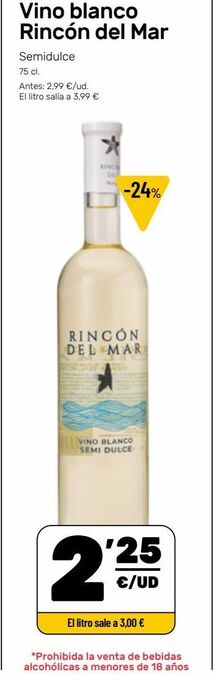 AhorraMas Vino blanco oferta