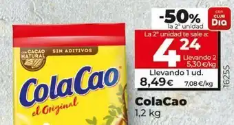 La Plaza de DIA Cacao soluble cola cao oferta