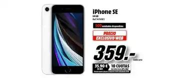 MediaMarkt Iphne Se 64 Gb oferta