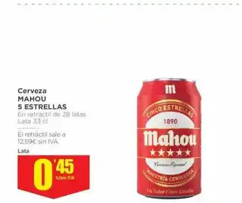 Makro Mahou 5 Estrellas Cerveza 33cl oferta