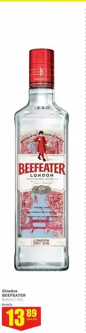 Makro Beefeater Ginebra 1lt oferta