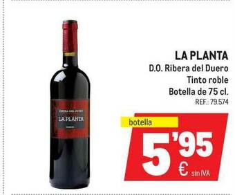 Makro La Planta D.o. Ribera Del Duero Tinto Roble 75cl oferta