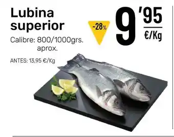 AhorraMas Lubina Superior 800/1000grs. oferta