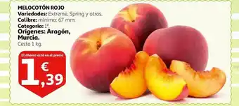 Alcampo Melocotón Rojo 1kg oferta