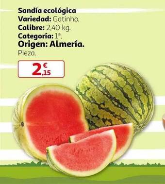 Alcampo Sandía Ecológica oferta
