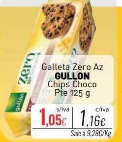 Cuevas Cash Galleta zero az gullon chips choco oferta