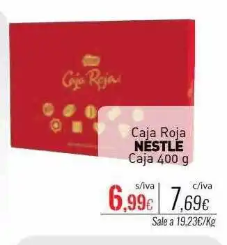 Cuevas Cash Caja roja nestle oferta