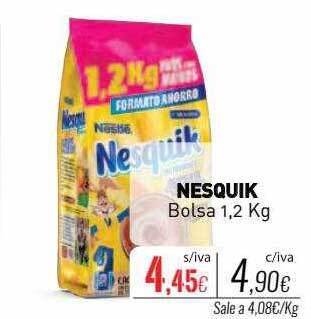 Cuevas Cash Nesquik bolsa oferta