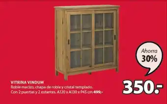JYSK Vindum Vitrina A120 x A130 x P45cm oferta