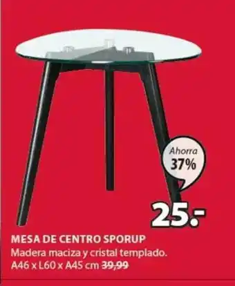JYSK Sporup Mesa De Centro A46 x L60 x A45cm oferta