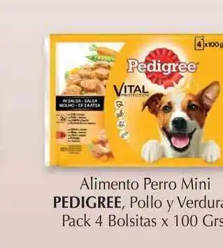 Cash Barea Pedigree Pollo Y Verdura Alimento Perro Mini x 100grs oferta
