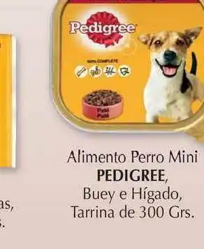 Cash Barea Pedigree Alimento Perro Mini Buey E Higado Tarrina De 300grs oferta