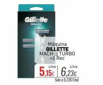Cuevas Cash Máquina gillette mach-3 turbo oferta