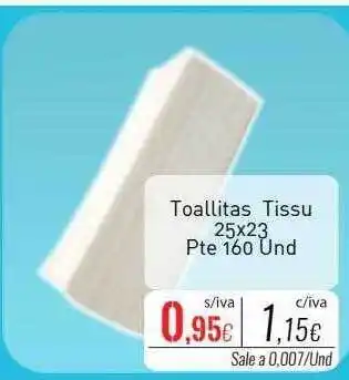 Cuevas Cash Toallitas tissu oferta