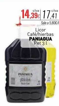 Cuevas Cash Licor café hierbas paniagua oferta