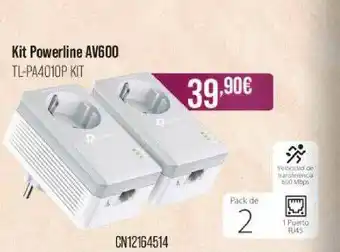 MR Micro Kit Powerline AV600 Tl-PA4010P Kit oferta
