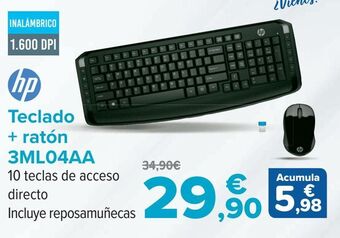 Carrefour Hp teclado + ratón 3ml04aa oferta